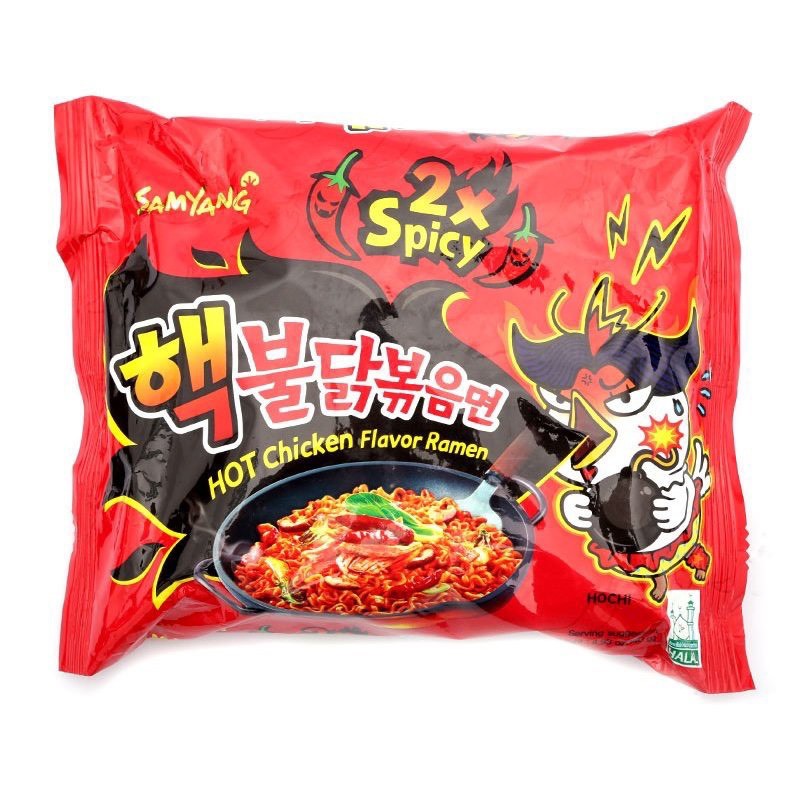 Bịch 5 Gói Mỳ Cay Samyang Spicy 2X Hàn Quốc 140gr