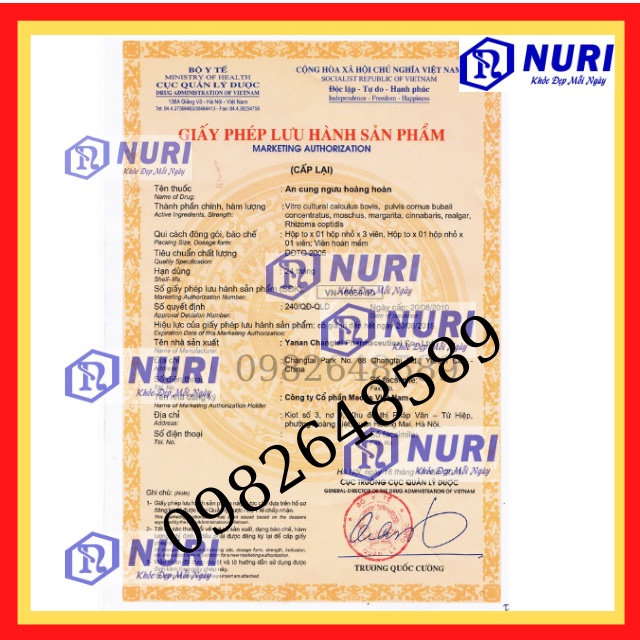 An Cung Ngưu Hoàng Hàn Quốc ,Phòng và Giảm Tai Biến Đột Quỵ