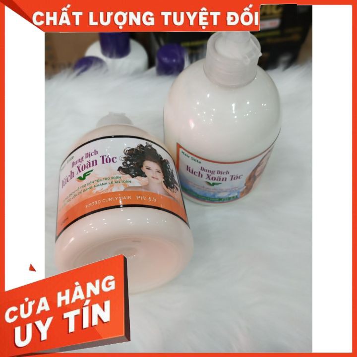 DUNG DỊCH KÍCH XOĂN TÓC TVF ANOMAC 500ml  kem thuốc bổ trợ dưỡng chất cho tóc uốn mau xoăn lọn bền căng khỏe