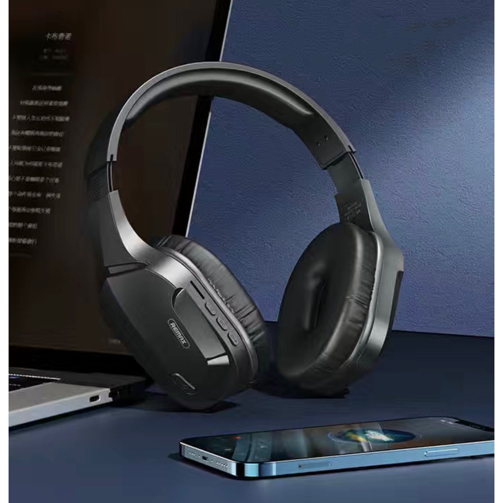 Tai nghe chụp tai không dây Remax RB-750HB Kết Nối Bluetooth 5.0 Chống Nước Cho Điện Thoại / Máy Tính chính hãng