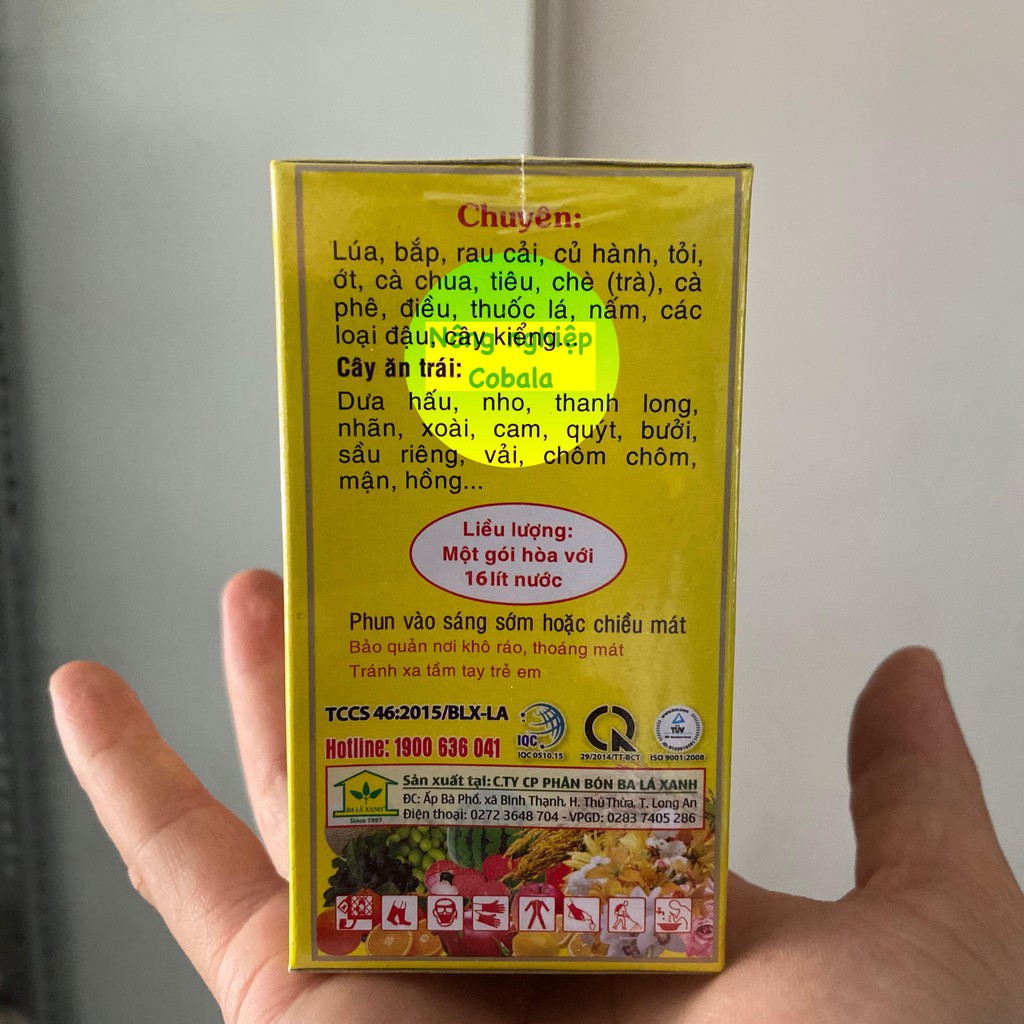 Phân Bón GROW 6-6-6 Tăng Năng Suất Cây Trồng 10ml (Chuyên Dùng Cho Rau Củ Quả)