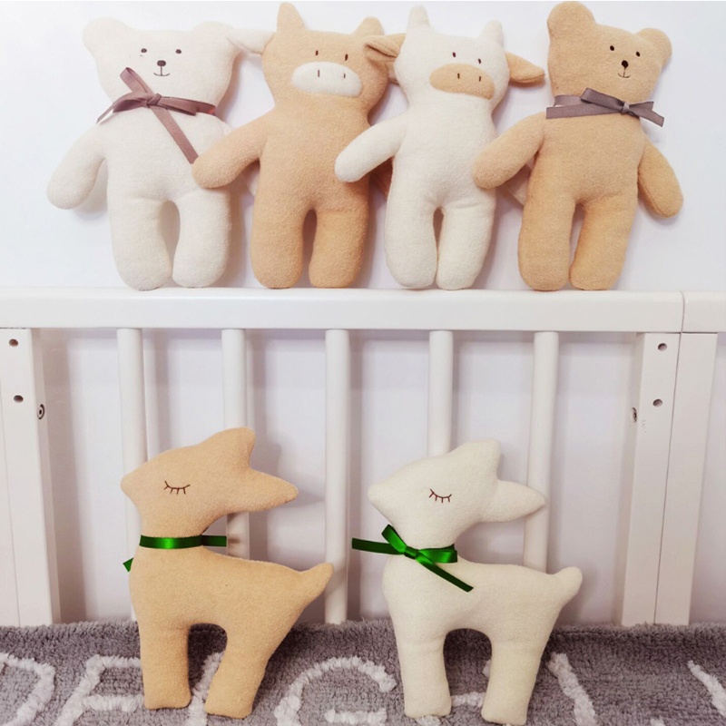 Đồ Chơi Hình Động Vật Dễ Thương Mềm Mại Thoải Mái Cho Bé