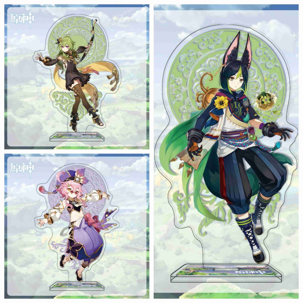 Mô hình nhân vật Genshin Impact ver đứng m2 mica standee Acrylic anime chibi tượng trang trí