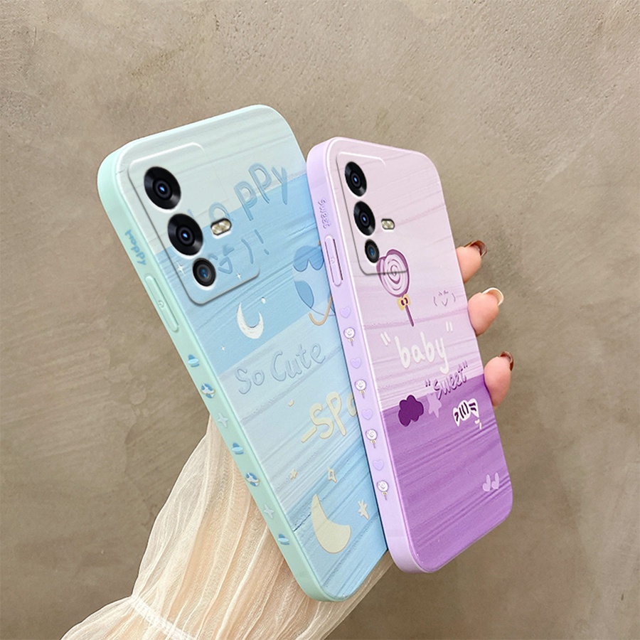 ốp lưng Vivo V23 5G Ốp Điện Thoại Silicon Mềm Chống Sốc Họa Tiết Hoạt Hình Cho Vivo V23 5G Edge