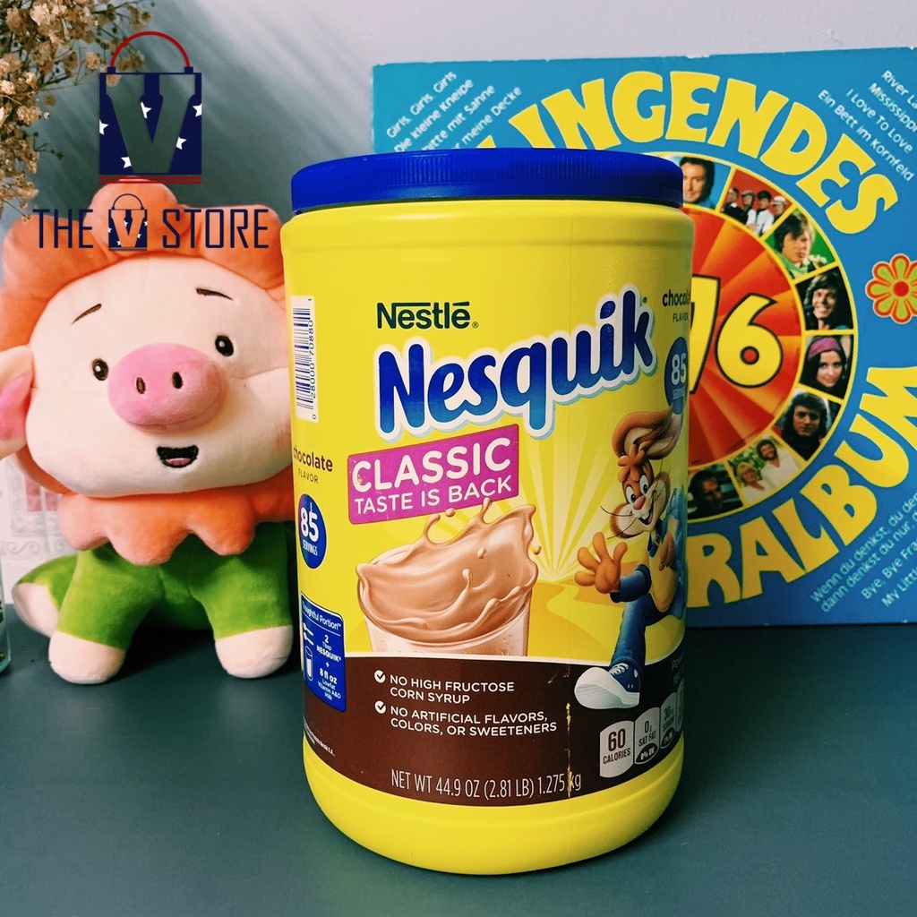 Sữa bột Chocolate Nestle Nesquik 1.275kg Mỹ - nhập khẩu chính hãng Mỹ