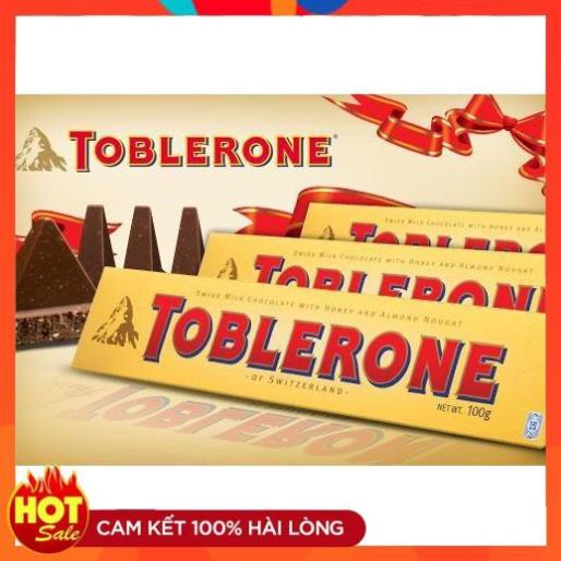 THANH SOCOLA SỮA MẬT ONG VÀ HẠNH NHÂN TOBLERONE 100G [phukientienich_sg]