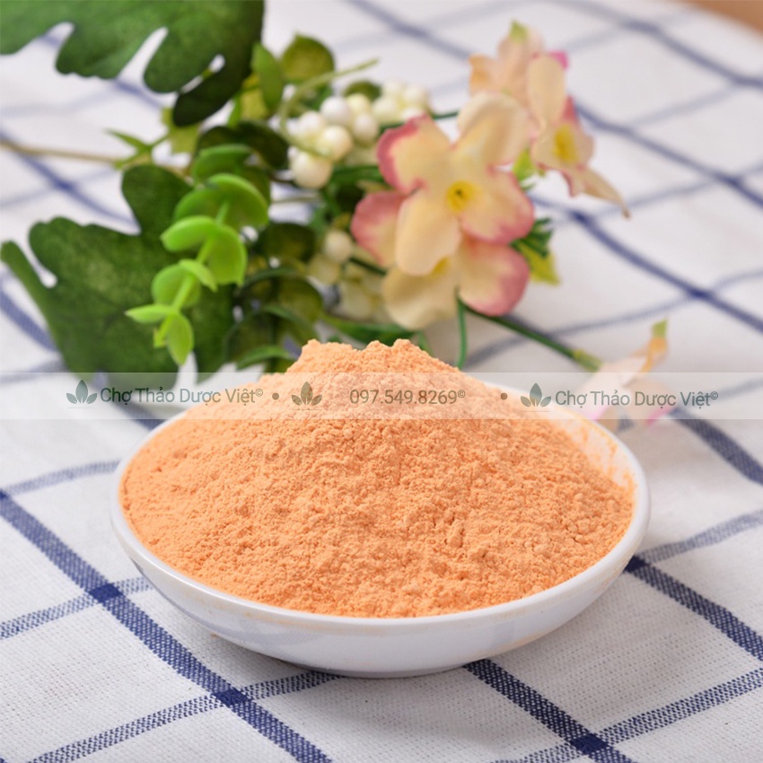 Bột cà rốt nguyên chất sấy lạnh 500g ( Bột ăn dặm cải thiện thị lực, giúp mắt sáng khỏe)- Chợ Thảo Dược Việt