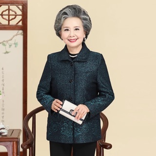 Áo khoác lót lông cho bà (Hàng QC-kèm ảnh thật)