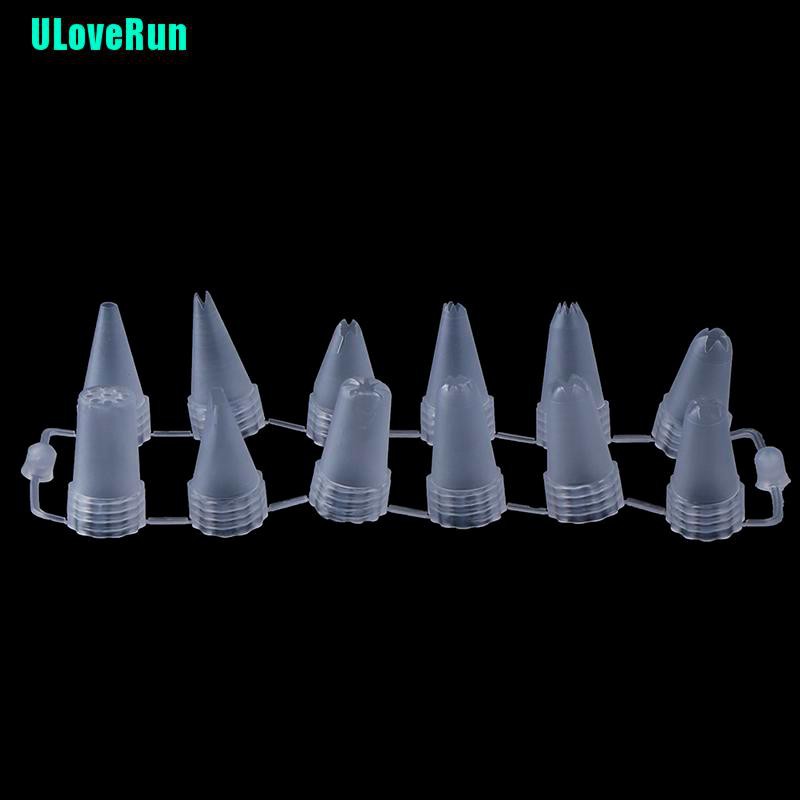 Set 12 Đuôi Bắt Bông Kem Bằng Nhựa Chất Lượng Cao