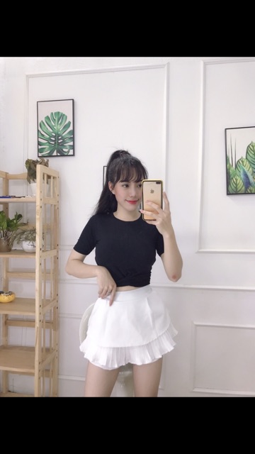 Áo xoắn eo kèm hình thật fee size 40-54kg