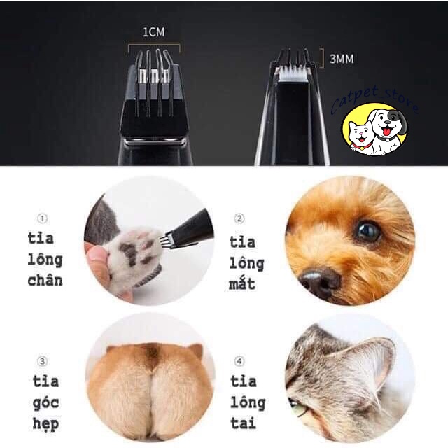 Tông đơ cạo bàn chân chó mèo,tông đơ cạo lông chó mèo chính hãng