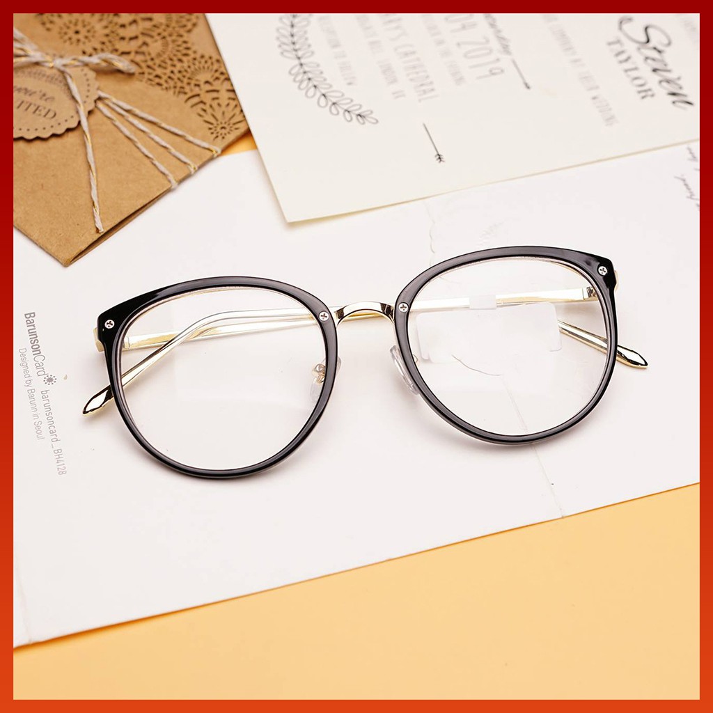 Gọng kính cận Quỳnh Thy kim loại dáng bầu cá tính phụ kiện thời trang Lani 6020 - Lắp Mắt Cận Theo Yêu Cầu | BigBuy360 - bigbuy360.vn