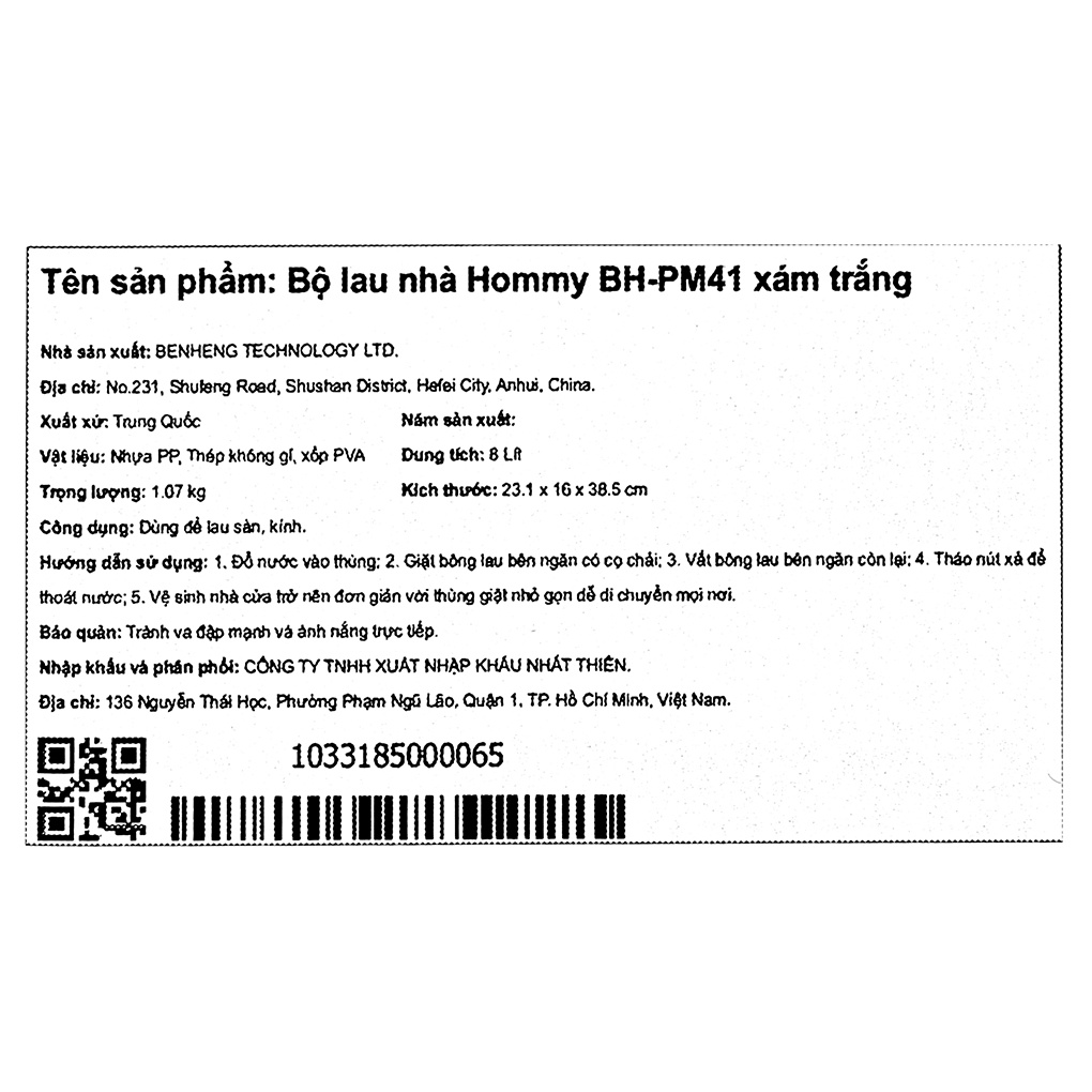 Bộ lau nhà Hommy BH-PM41