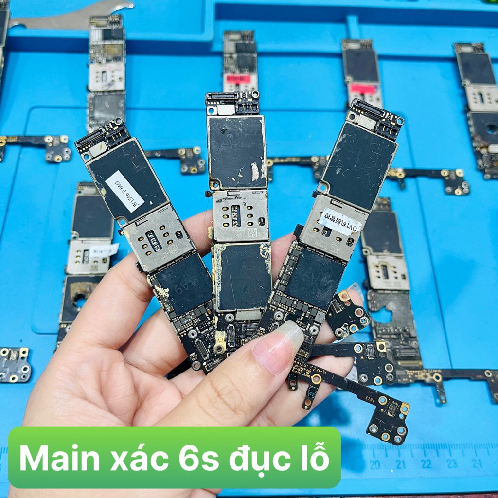 Main xác 6s đục lỗ mất ổ cứng bán cho thợ kỹ thuật lấy ic