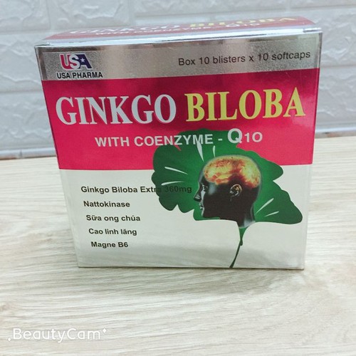 (Nhà Thuốc) Ginkgo Biloba 360 mg with Coenzyme Q10 hộp 100v