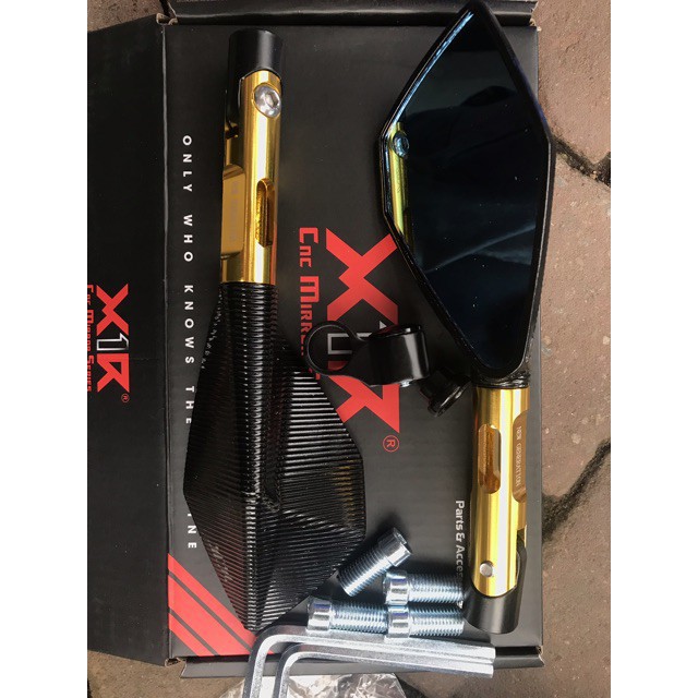 Gương xe máy thời trang 5 cạnh X1R chính hãng bảo hành 1 năm không bị trờn ren trong quá trình sử dụng
