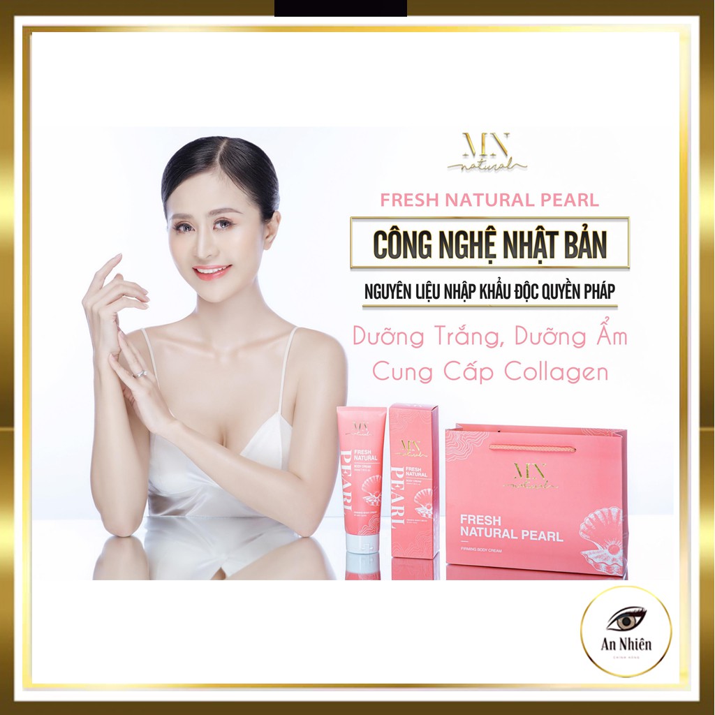 Kem Body Tinh Thể Ngọc Trai Tươi MN NATURAL ✔ Kem Dưỡng Trắng Da Toàn Thân, Giúp da Trắng Sáng Sau 7 ngày ✔ KL 200gr | BigBuy360 - bigbuy360.vn
