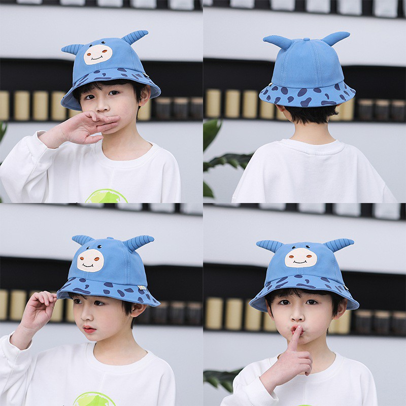 Children's Hat Summer Fashion Baby Sunscreen Cover Face Cow Basin Hat