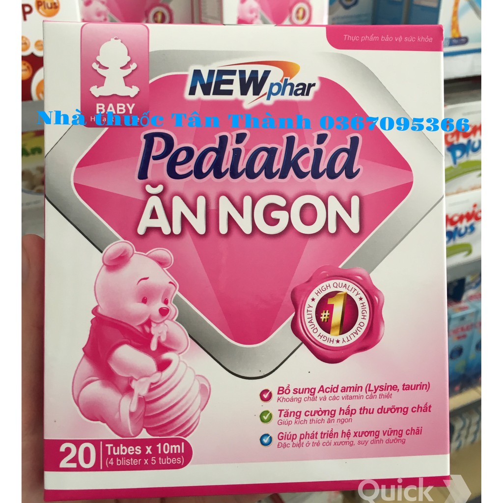 Pediakid Ăn ngon ngủ ngon cho bé khỏe mạnh Hộp 20 ống