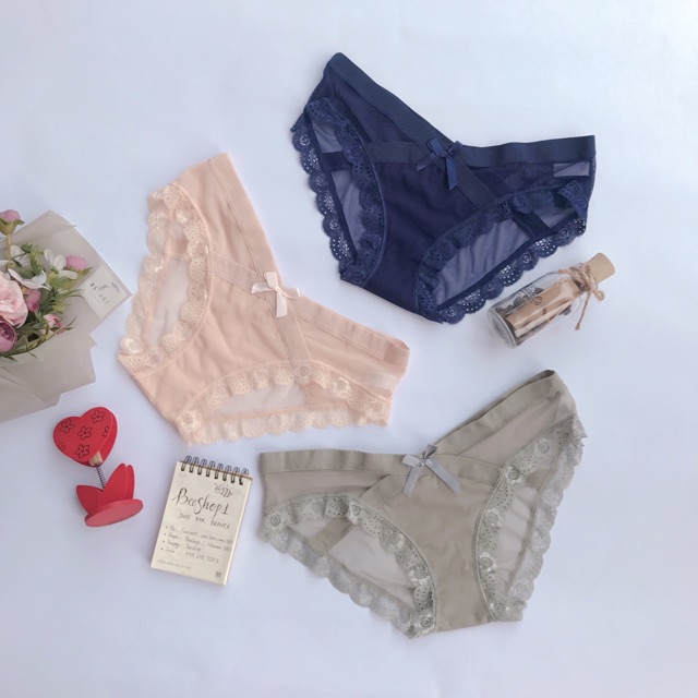 [CÓ SIZE XXL Quần lót ren nữ đáp chéo siêu sexy quyến rũ QR25