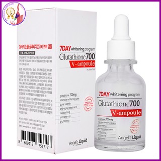 Huyết thanh trắng da angel's liquid 7 day whitening program glutathione 700 v-ampoule