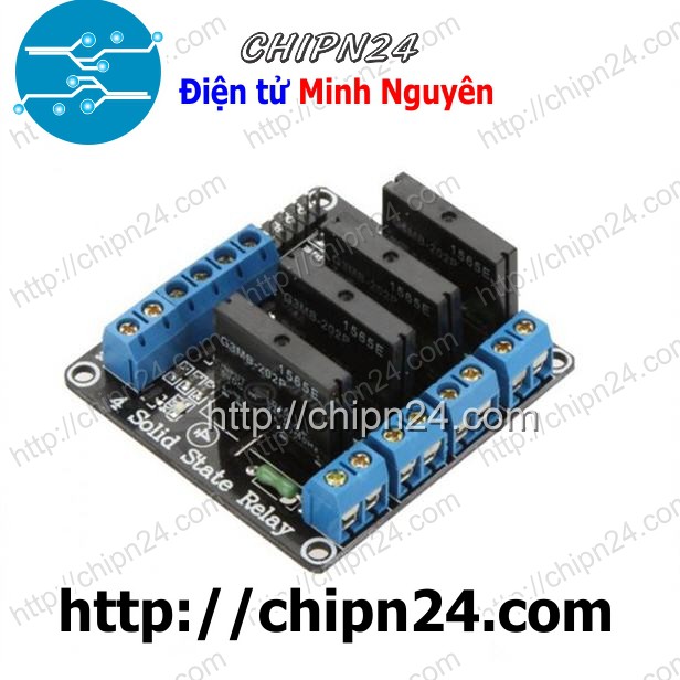 [1 CÁI] Module 4 Relay Rắn SSR 5VDC