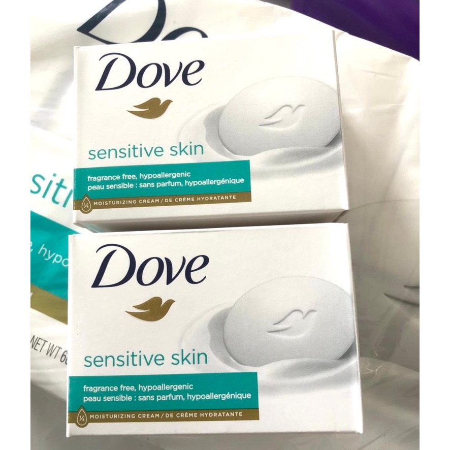 Xà bông cho da nhạy cảm Dove Sensitive Skin Beauty Bar 106g của Mỹ