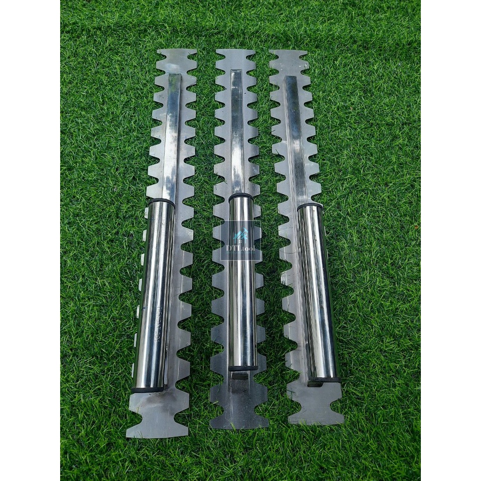 Bay ốp lát Inox, Bàn gạt keo dán gạch loại 1 dài 60cm. Chuyên dùng thi công gạt keo ốp lát. Răng lược rộng 20mm x sâu 17