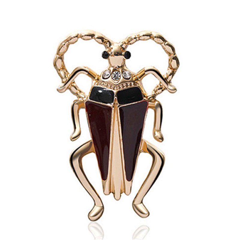 Ghim Cài Áo Hình Bọ Cánh Cứng Đính Đá Thời Trang