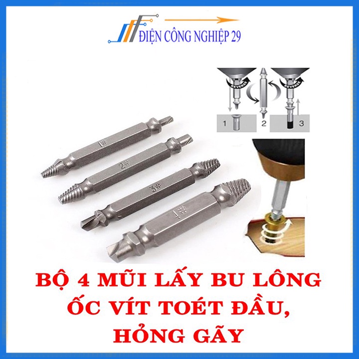 Bộ Dụng Cụ Tháo Ốc Vít Toét Đầu S2