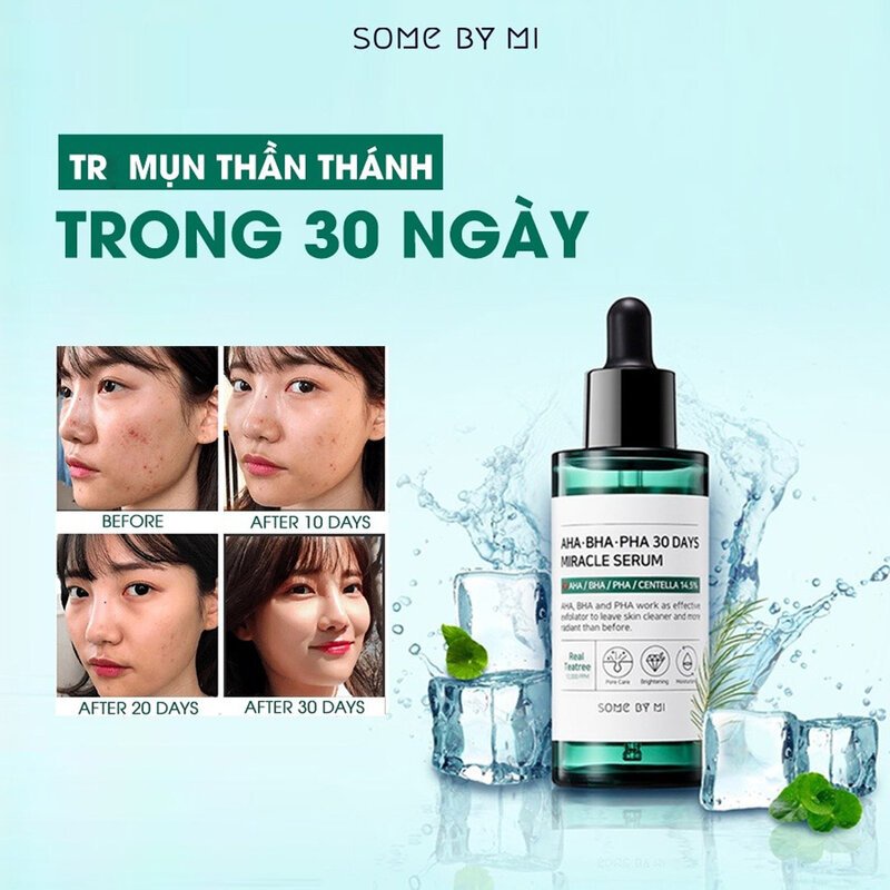 Tinh chất Some By Mi cho da mụn AHA-BHA-PHA 30 Days Miracle Serum 50ml