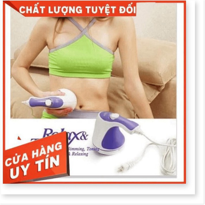 SỐC SALE Máy đánh tan mỡ bụng cầm tay Relax & Spin Tone.