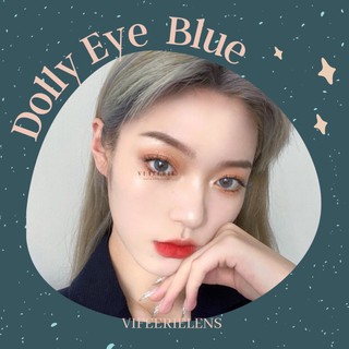 Lens xanh dương Dolly Eye Blue 0 độ nhập khẩu Hàn Quốc chính hãng - VF Lens