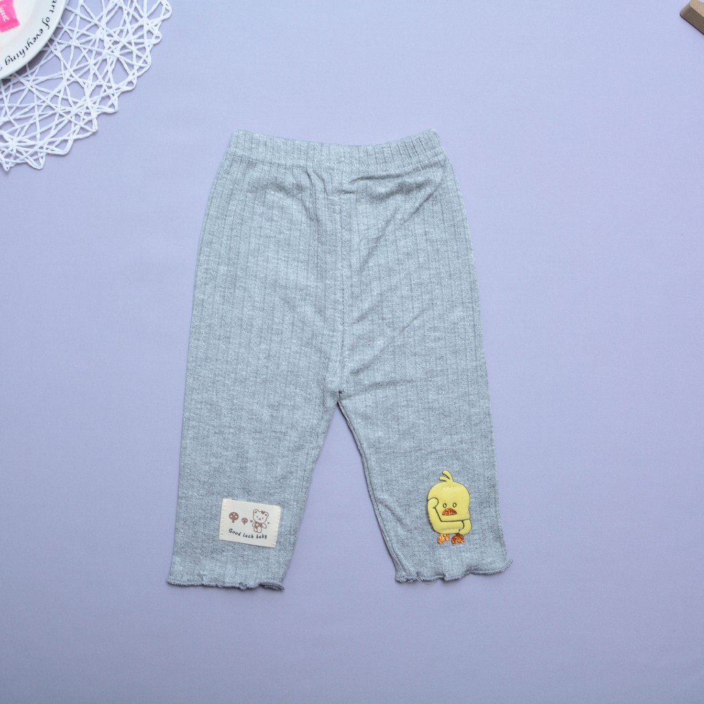 Quần Bé Gái Đầu Gối Cotton Chiều Dài Quần Quần Cắt Quần Legging Trẻ Em