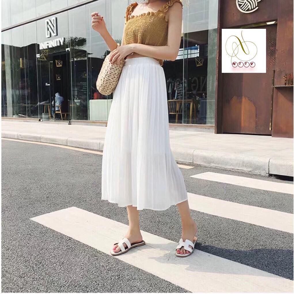 Chân váy xếp ly dáng dài | BigBuy360 - bigbuy360.vn