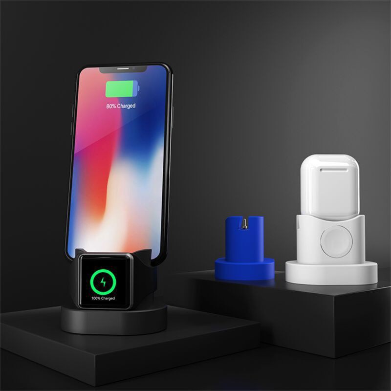 Dock sạc chống trầy cho Apple Watch Airpods iPhone