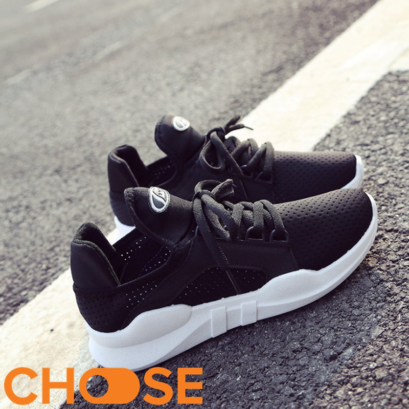 Giày Nữ Sneaker Vải Choose Cột Dây Siêu Nhẹ Tăng Chiều Cao G23K8