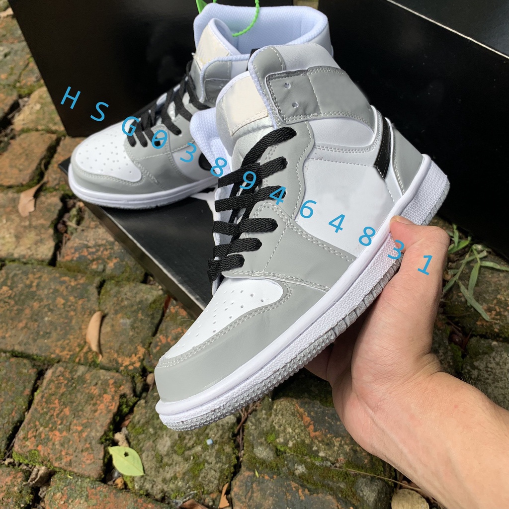 Giày thể thao sneaker J 1 cổ cao ⚡️𝐅𝐑𝐄𝐄 𝐒𝐇𝐈𝐏⚡️ Giày dép nam nữ J hot hit full box