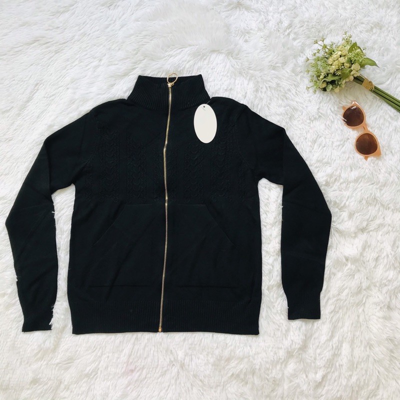 Áo khoác len tuyết dây kéo túi | BigBuy360 - bigbuy360.vn