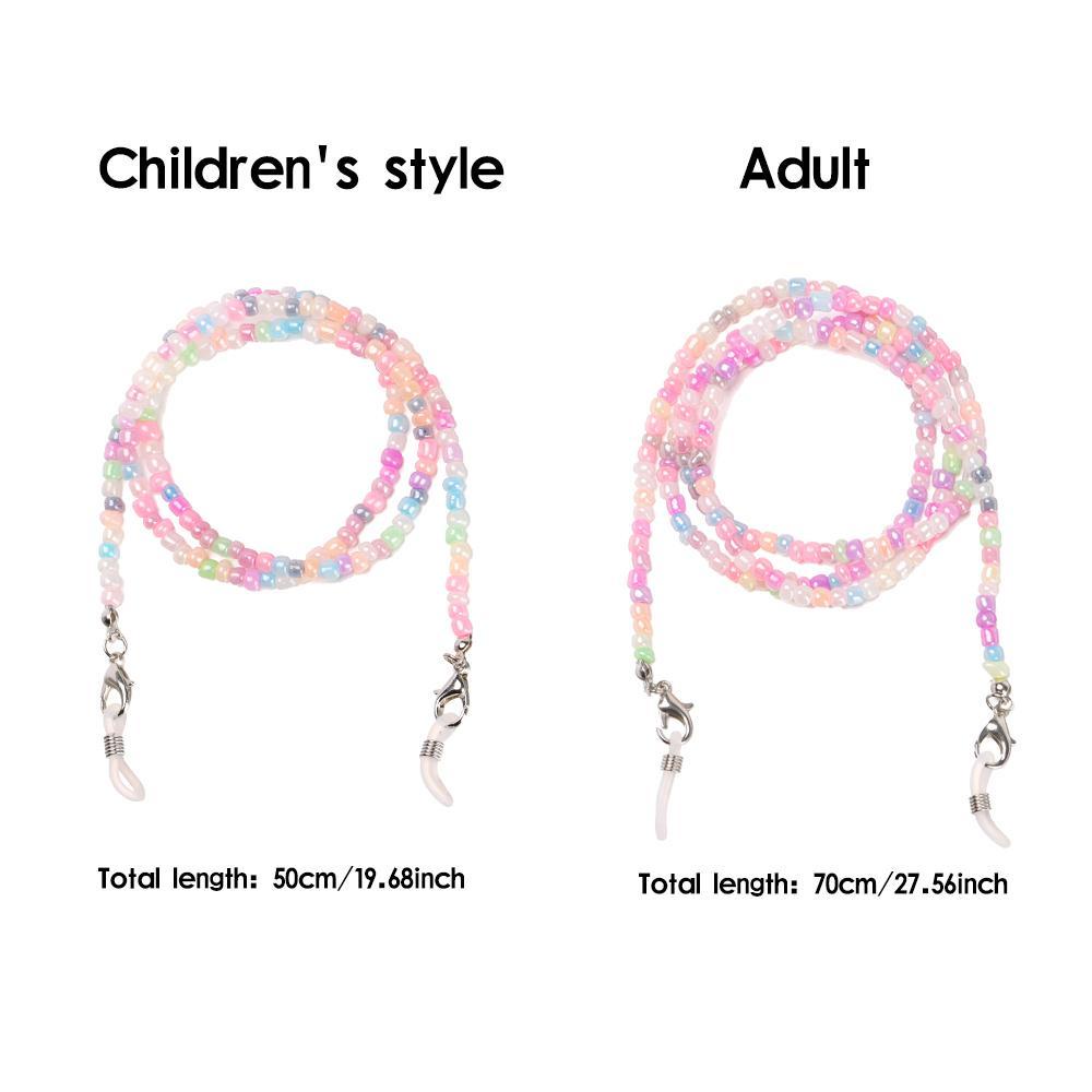 SUMU Dây Chuỗi Hạt Bằng Acrylic Giữ Mắt Kính Đọc Sách Mở Rộng Phong Cách Trẻ Em