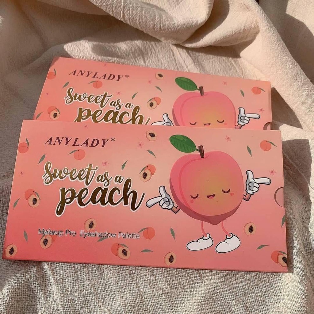 Bảng Phấn mắt đào 21 ô Any Lady Sweet Peach có nhũ sang trọng