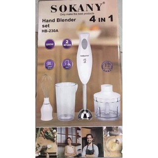 MÁY XAY CẦM TAY SOKANY SONAKY CÓ CỐC LỌAI TO ( kèm cả đánh trứng)
