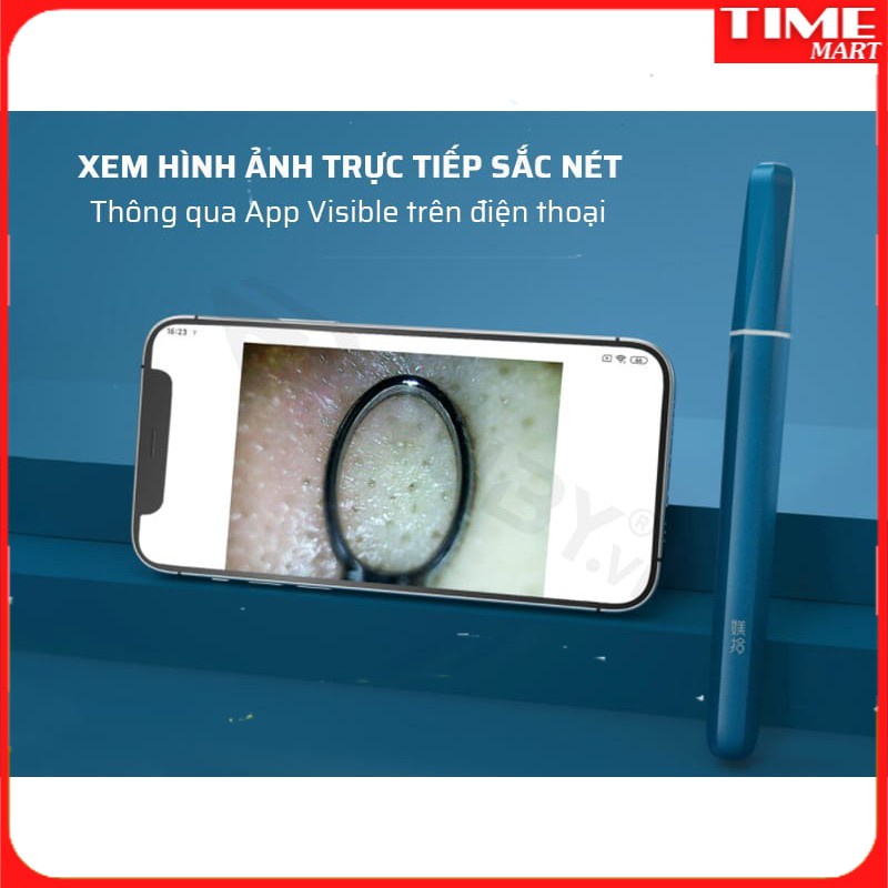 Dụng Cụ Nặn Mụn Đầu Đen XIAOMI YOUPIN WISDOM An Toàn Da, Kính Nội Soi Hiển Thị Qua Điện Thoại[TIME_MART ]