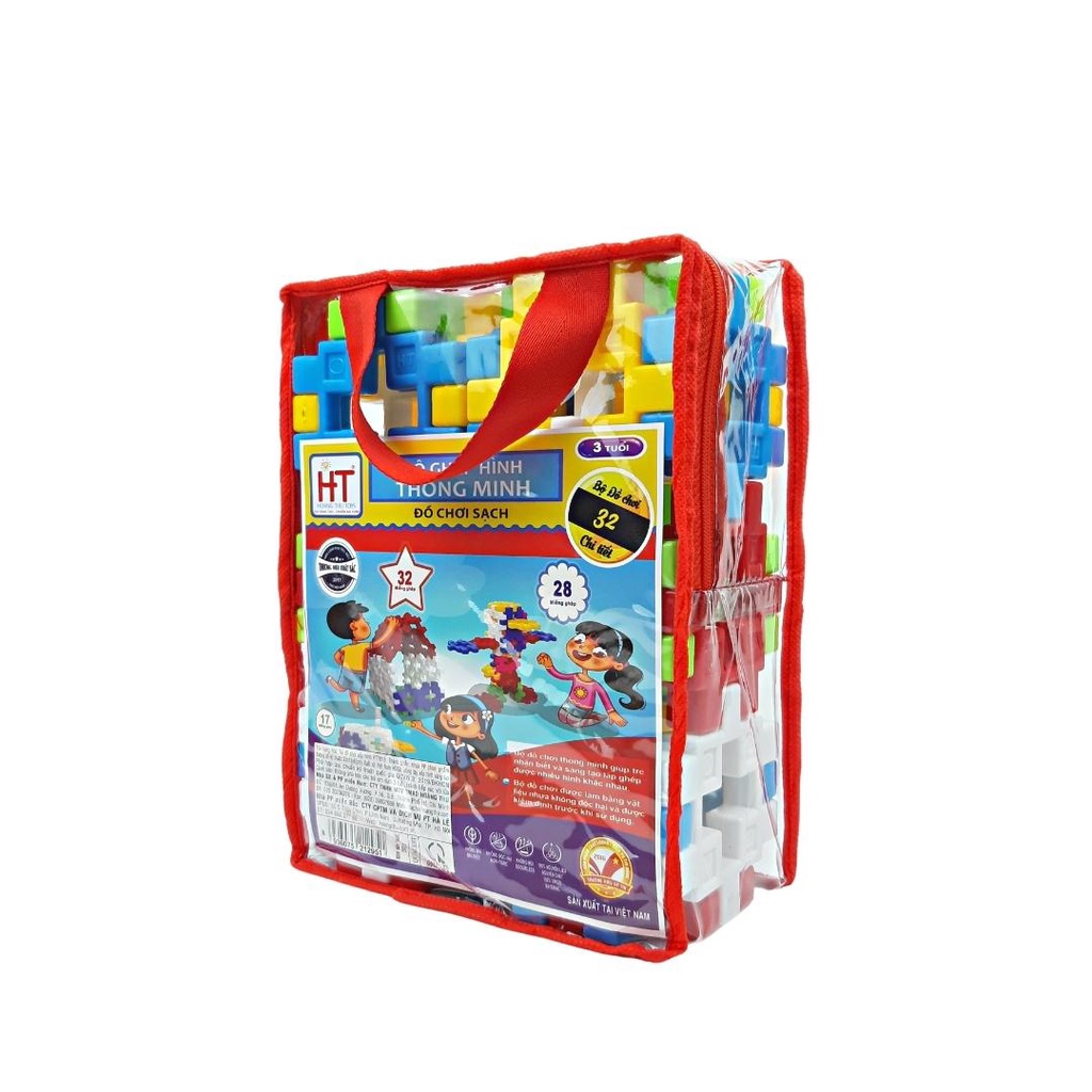 Đồ chơi xếp hình khối 32M nhỏ mầm non HT7818