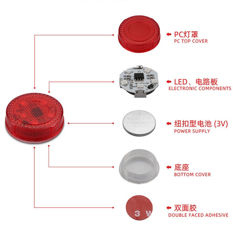 Bộ 2 Đèn Led 5 Bóng Cảnh Báo Gắn Cửa Xe Hơi Chuyên Dụng Cao Cấp