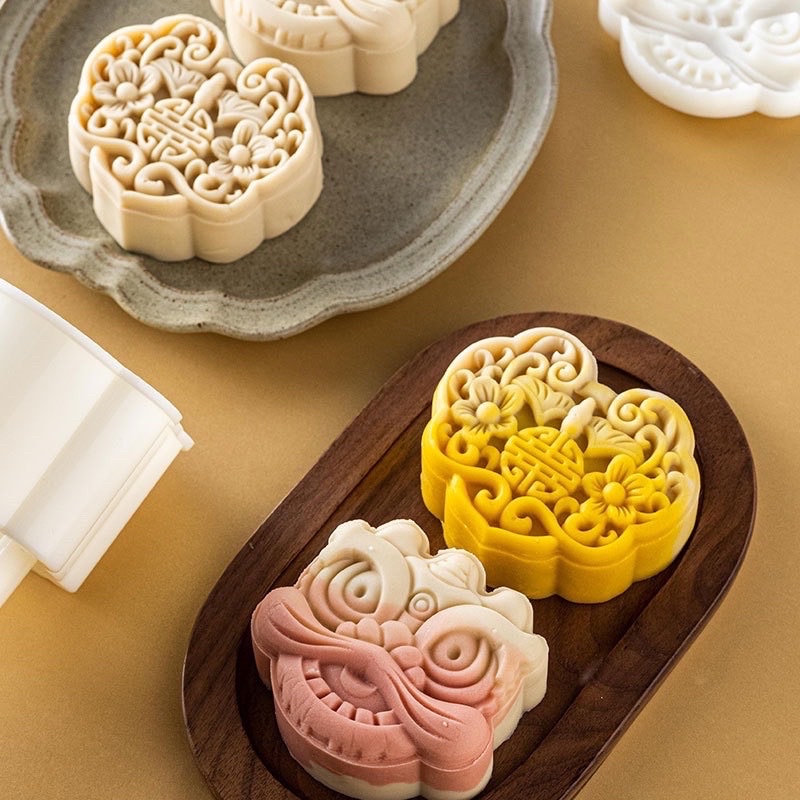 Khuôn Trung Thu Lò Xo 1 Mặt Kì Lân 150g