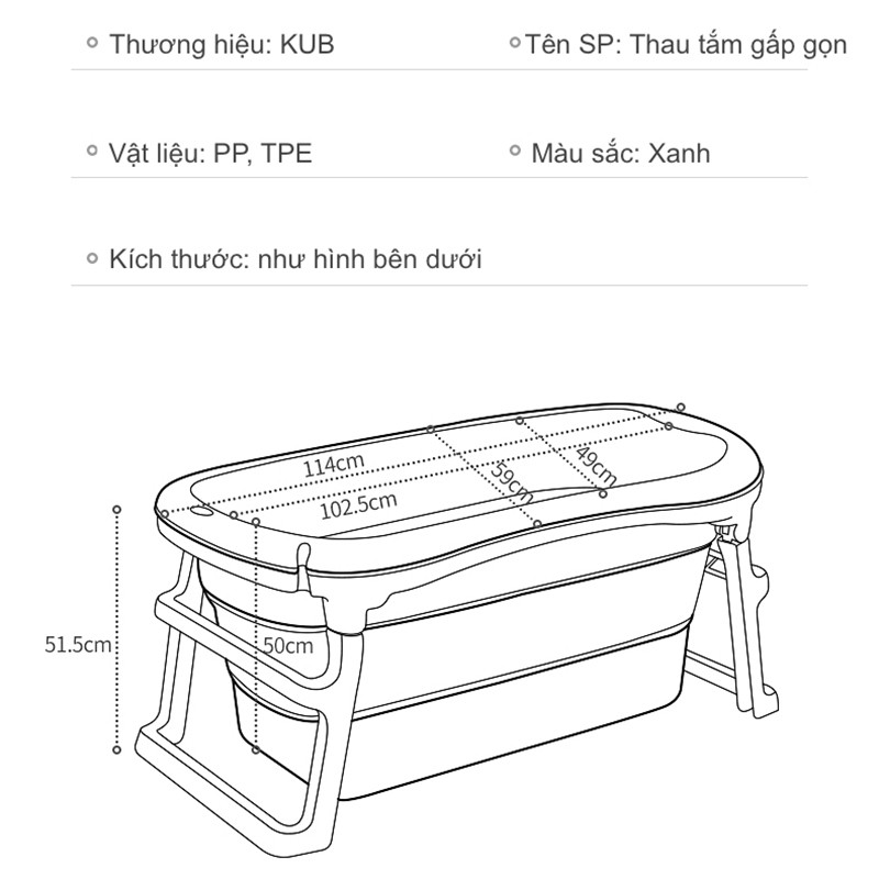 THAU TẮM GẤP GỌN ĐA NĂNG CHO CẢ GIA ĐÌNH