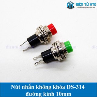 Nút nhấn không khóa DS-314 DS314 đường kính 10mm