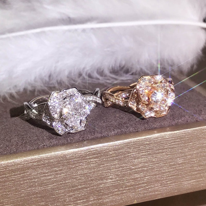 Nhẫn Đeo Tay Kim Loại Đính Đá Màu Xinh Xắn 1.2ct Cho Nữ