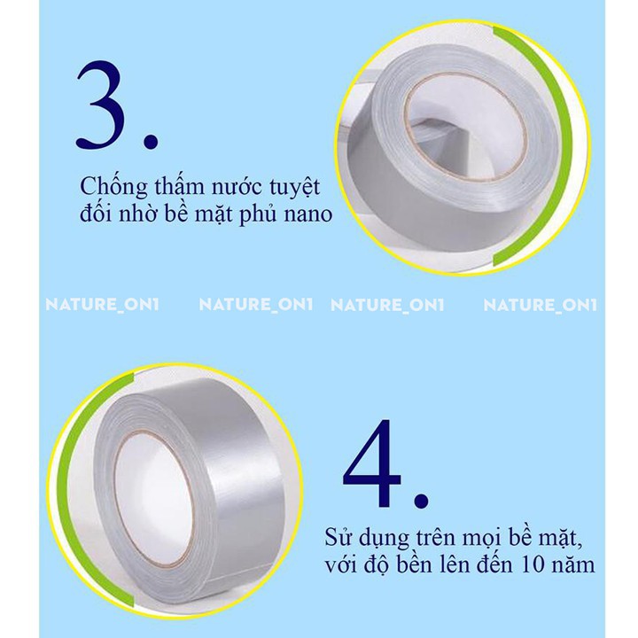 Băng Keo Chống Thấm ⚡️𝐅𝐑𝐄𝐄 𝐒𝐇𝐈𝐏⚡️ Băng Keo Siêu Dính , Chống Thấm Tốt Trên Mọi Bề Mặt - Tính Liên Kết Cực Cao